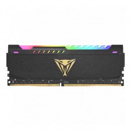 MEMORIA RAM PC 16GB PATRIOT PVSR416G320C8 V4S DDR4 3200 MHZ CL16 1.35 V VIPER STEEL RGB. DISIPADOR ALUMINIO. XMP 2.0 DIMM 288 PINES NEGRO