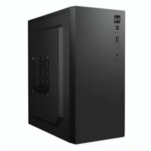CASE CM15KTRA001C MINI TOWER SIN VENTILACIÓN INCLUIDA CON PANEL LATERAL Y CON FUENTE DE PODER 600W NEGRO