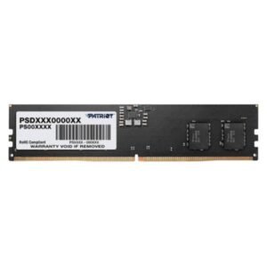 MEMORIA RAM PC 32GB PATRIOT SIGNATURE LINE PSD532G56002 DDR5 5600 MHZ CL46 1.1 V SIN DISIPADOR DIMM 288 PINES NEGRO