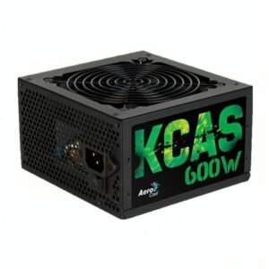 FUENTE DE PODER AEROCOOL KCAS 600W 80 PLUS BRONZE NO MODULAR ATX ACPB-KC60FUC.12 NEGRO