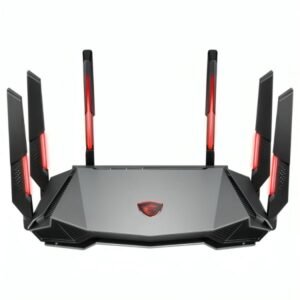 ROUTER GAMING MSI RADIX AXE6600 TRI-BAND WIFI 6E PUERTOS WAN/LAN / LAN / USB 302-8ZD00UU-000 NEGRO