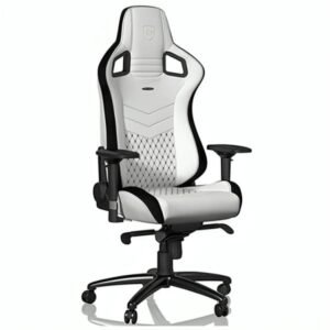 SILLA GAMING NOBLECHAIRS  EPIC CUERO SINTÉTICO NBL-PU-WHT-001 BLANCO