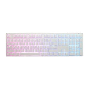 TECLADO GAMING RGB DUCKY ONE 3 MECÁNICO USB-C ESPAÑOL SWITCH ROJO SILENCIOSO DKON2108ST-SESPDPWWWSC1 BLANCO
