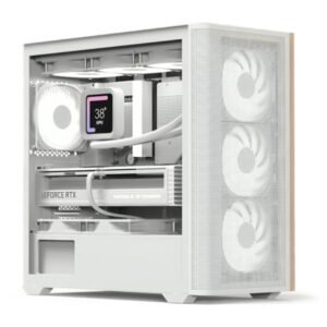 CASE GAMING RGB AEROCOOL D301A MINI TOWER VENTILADORES 4 DE 120MM CON VIDRIO LATERAL Y MALLA FRONTAL D301A-G-WT-V2 BLANCO