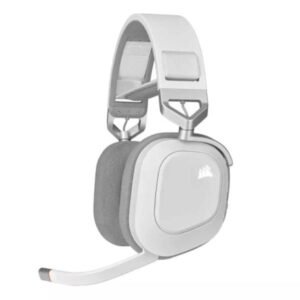 HEADSET GAMING RGB CORSAIR HS80 INALAMBRICO CON RECEPTOR CA-9011236-NA BLANCO/GRIS