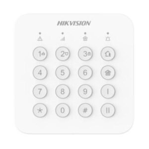 TECLADO PARA ALARMA INALAMBRICO HIKVISION AX HOME DS-PK201B-WB(O-STD) 433.1-433.7 MHZ CORRIENTE MAXIMA 190 MA ALCANCE DE HASTA 1000M 302402336 BLANCO
