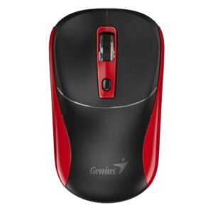 MOUSE GENIUS  NX-7123 INALAMBRICO CON RECEPTOR 1200DPI 31030043402 NEGRO/ROJO