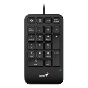 TECLADO GENIUS NUMPAD 125 MEMBRANA ALAMBRICO USB-A 31300019400 NEGRO