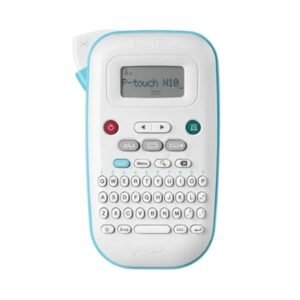 IMPRESORA DE ETIQUETA BROTHER PTN10 PORTÁTIL COMPATIBLE CON P-TOUCH BTAG 12MM Y CON TECLADO QWERTY BLANCO