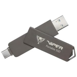 HD SOLIDO EXTERNO 512GB PATRIOT PVP30 DUO COMPACT USB 3.2 GEN 2 TIPO C/A 1000 MB/S 1000 MB/S PVP30512G28UDG GRIS