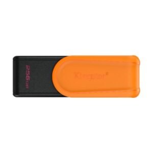 MEMORIA USB 256GB KINGSTON DATA TRAVELOR EXODIA S USB-A 3.2 GEN 1 CON TAPA GIRATORIA DTXS/256GB NEGRO/NARANJA