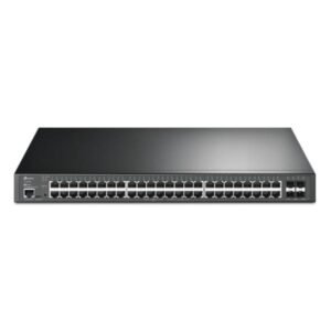 SWITCH TP LINK SG3452XMPP(UN) 48 PUERTOS RJ45 + 4 10GE SFP + L2 + POE GESTIONABLE NEGRO