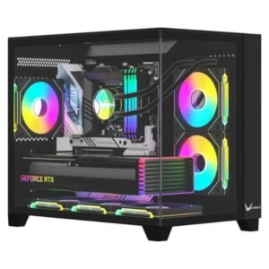 CASE ARGB FORMULA V LINE CRYSTAL Z9ML FLOE BLACK MID TOWER VENTILADORES 6 DE 120MM CON VIDRIO LATERAL Y FRONTAL 4711401660910 NEGRO