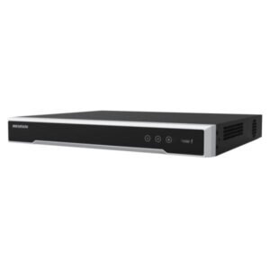 GRABADORA NVR HIKVISION DS-7616NI-Q2 16 CANALES HASTA 8 MP 2 SATA HASTA 16 TB (SIN DISCO) H.265+ NEGRO