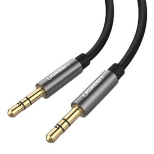CABLE UGREEN AV119 MACHO 3.5MM A MACHO 1M 10733 NEGRO