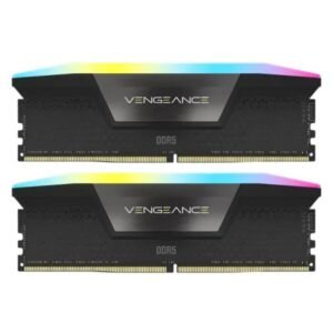 MEMORIA RAM PC 16GB (2X8GB) CORSAIR VENGEANCE RGB DDR5 5200MT/S CL40 CMH16GX5M2B5200C40 NEGRO