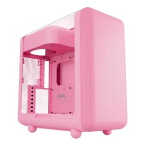 CASE HYTE X50 MID TOWER SIN VENTILACIÓN INCLUIDA CON PANEL LATERAL CS-HYTE-X50G-SM ROSADO