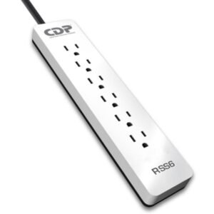 REGLETA CDP R-SS6 6 TOMAS 1850 W 1.2 M PROTECTOR DE VOLTAJE