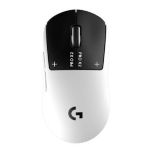 MOUSE LOGITECH PRO X2 SUPERSTRIKE 44000 DPI INALÁMBRICO LIGHTSPEED 910-007775 NEGRO / BLANCO