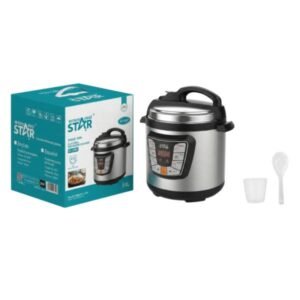 OLLA MULTIUSOS ELÉCTRICA WINNING STAR ST-2001 1000W 6L DFG-1065-WST-110V-15930 PLATEADO