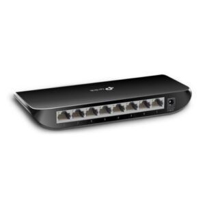 SWITCH TP LINK TL-SG1008D 8 PUERTOS GIGABIT 10/100/1000 MBPS NO ADMINISTRABLE NEGRO
