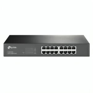 SWITCH TP LINK TL-SG1016D 16 PUERTOS GIGABIT 10/100/1000 MBPS NO ADMINISTRABLE NEGRO