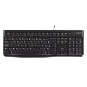 TECLADO LOGITECH K120 CORDED ALÁMBRICO USB INGLÉS 920-002478 NEGRO