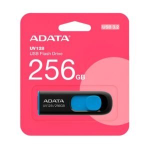 MEMORIA USB 256GB ADATA UV128 USB-A 3.2 GEN 1 AUV128-256G-RBE NEGRO / AZUL