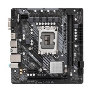 TARJETA MADRE ASROCK H610M-HVS LGA1700 MICRO-ATX DDR4 90-MXBHT0-A0UAYZ NEGRO
