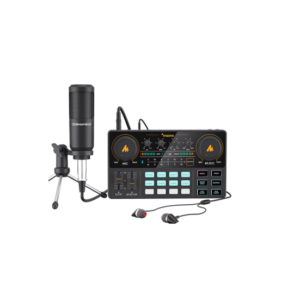 INTERFAZ DE AUDIO MAONO AU-AM200 S1 CON MICROFONO BLUETOOTH USB C NEGRO