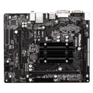 TARJETA MADRE ASROCK  J1800 D1800M MICRO ATX DDR3 NEGRO