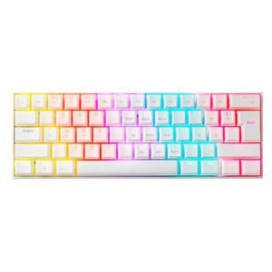 TECLADO GAMING RGB ADATA XPG SUMMONER MINI MECÁNICO ALÁMBRICO USB INGLÉS SWITCH AZUL SUMMONERMINI61BL-WHCES BLANCO