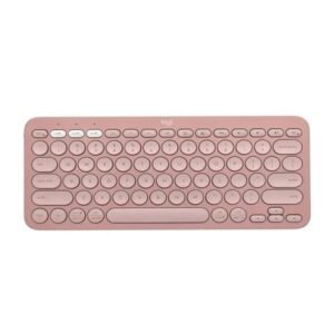 TECLADO LOGITECH PEBBLE KEYS 2 K380S MEMBRANA INALÁMBRICO BLUETOOTH ESPAÑOL 920-011785 ROSADO