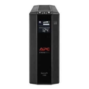 UPS APC BX1350M-LM60 1350VA 810W UPS LINEA INTERACTIVA 120VAC AVR 10 TOMAS LCD NEGRO