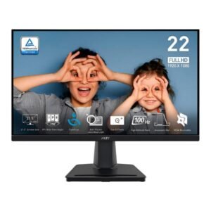 MONITOR 21.5 PULG MSI PRO MP225 1920 X 1080 100HZ 1MS IPS FHD LED PLANO NEGRO 9S6-3PC6CM-001