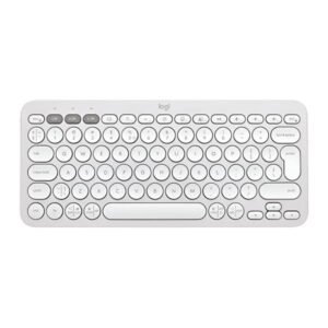 TECLADO LOGITECH PEBBLE KEYS 2 K380S MEMBRANA INALÁMBRICO BLUETOOTH ESPAÑOL 920-011784 BLANCO