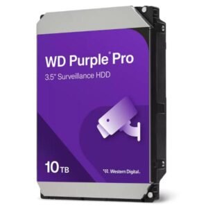 HD INTERNO 10TB WESTERN DIGITAL WD102PURP 3.5 PULG SATA III 512MB/S 7200 RPM CACHE SURVEILLANCE MORADO