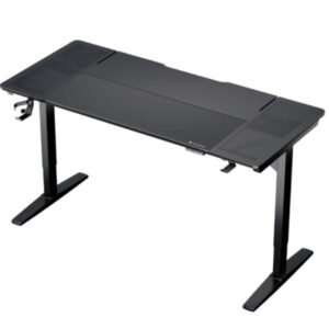 ESCRITORIO AJUSTABLE THUNDERX3 LAB-X SOPORTE PARA HEADSET Y PORTAVASOS TEGD-7029101.11 TEGD-7029101.12 NEGRO