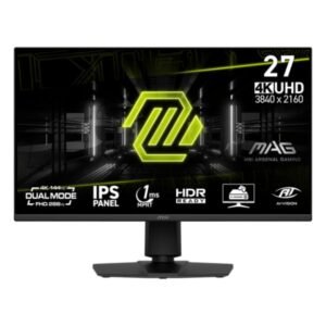 MONITOR GAMING MSI MAG 275UPD E14 27 PULG PLANO 3840X2160 4K UHD 144 HZ IPS ADAPTIVE SYNC HDMI DISPLAYPORT DUAL MODE FHD 288 HZ HDR ALTAVOCES 9S6-3CE89M-018 NEGRO