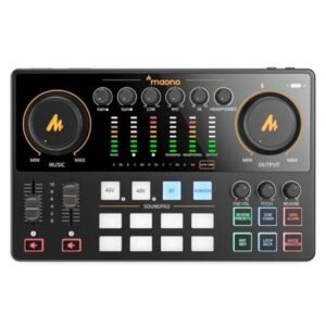 INTERFAZ DE AUDIO MAONO E2 GEN2 INALAMBRICO BLUETOOTH AUX IN NEGRO