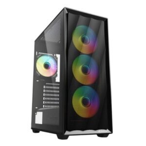 CASE RGB SHARKOON VK4 MID TOWER VENTILADORES 4 DE 120MM CON VIDRIO LATERAL 4044951044115 NEGRO