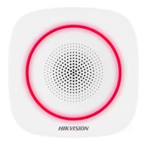 SIRENA INTERNA INALÁMBRICA HIKVISION DS-PS1-I-WB(B)/RED 433 MHZ 90-110 DB 302402667 BLANCO