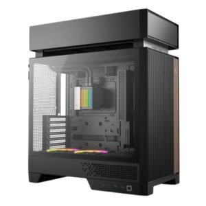 CASE RGB DEEPCOOL CL6600 MID TOWER VENTILADORES DE 2 DE 120MM CON MALLA FRONTAL Y ENFRIAMIENTO LIQUIDO PREINSTALADO R-CL6600-BKNNA0-G-1 NEGRO