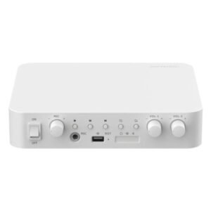 AMPLIFICADOR DE AUDIO DE RED HIKVISION DS-QAE1A80G1-VB(O-STD)/EU (E) 2 ZONAS 80W BLUETOOTH / USB 347000001
