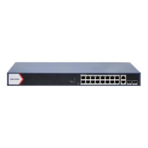 SWITCH HIKVISION DS-3E1520P-EI/M(O-STD) 16 PUERTOS GIGABIT POE/2 PUERTOS GIGABIT RJ45/2 PUERTOS FIBRA GIGABIT 10/100/1000 MBPS ADMINISTRABLE 301803788 NEGRO