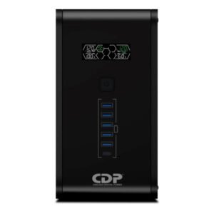 UPS CDP R-SMART2010 2000VA 1200W UPS LINEA INTERACTIVA 120VAC AVR 10 TOMAS LCD USB NEGRO