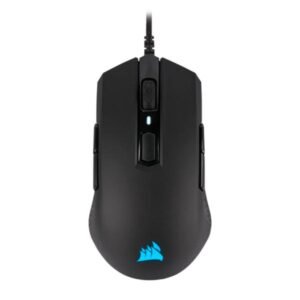 MOUSE RGB CORSAIR M55 PRO AMBIDIESTRO ALÁMBRICO USB 12400 DPI CH-9308011-NA NEGRO