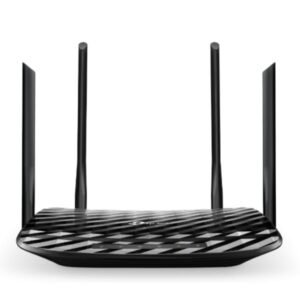 ROUTER TP LINK ARCHER C6 DUAL BAND 2.4/5 GHZ 1200 MBPS WIFI 5 MU-MIMO PUERTOS WAN / LAN NEGRO