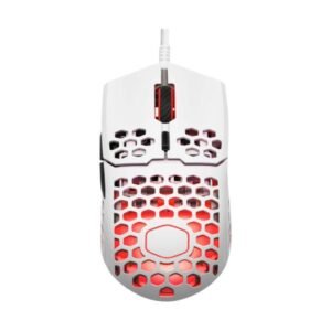 MOUSE GAMING RGB COOLER MASTER MM711 ALÁMBRICO USB 16000 DPI ULTRALIGERO MM-711-WWOL1 BLANCO
