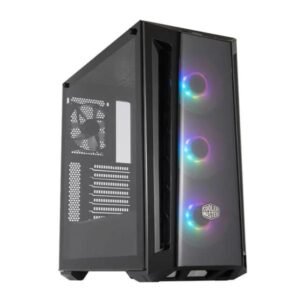 CASE GAMING RGB COOLER MASTER MASTERBOX MB520 MID TOWER VENTILADORES 4 DE 120MM CON VIDRIO LATERAL MCB-B520-KGNN-RGA NEGRO